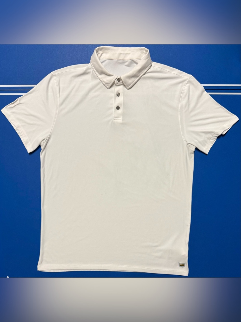 Vuori Strato Tech Polo Men’s L White Performance Stretch V188